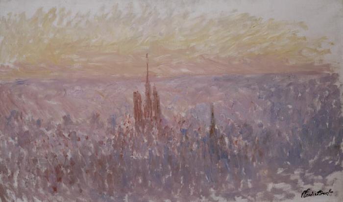 Claude Monet Vue generale de Rouen China oil painting art